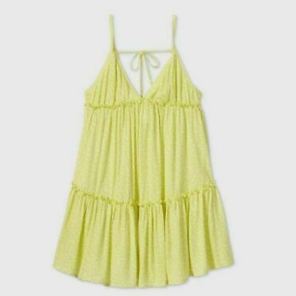 Wild Fable - Sleeveless Neon Yellow Swing Dress - Picture 2 of 10